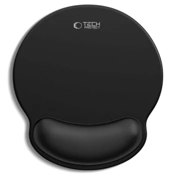 Pelės kilimėlis Tech-Protect A200 su geline riešo atrama, 25 x 22.5 cm, juodas