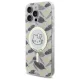 Hello Kitty iPhone 16 Pro Max dėklas IML Golden Leaves MagSafe, baltas
