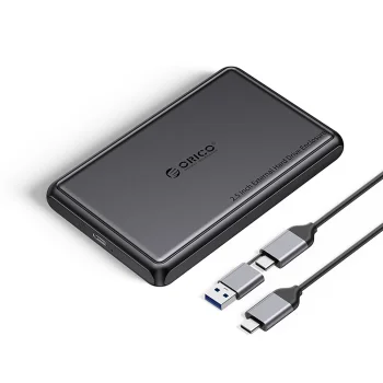 Orico DDL25-C3 2.5" HDD ir SSD išorinis dėklas, juodas