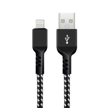 Maclean Lightning–USB-A laidas 2.4A 1m, juodas (MCE472)