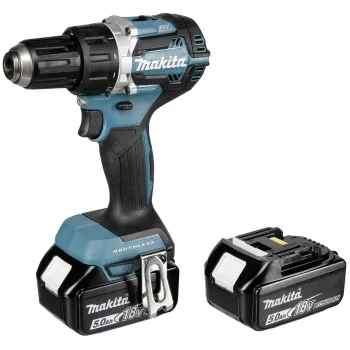Akumuliatorinis gręžtuvas-suktuvas Makita DDF484RTJ 18V 2x 5.0Ah su krovikliu ir lagaminu