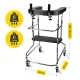 Reabilitacinė vaikštynė su dilbių atrama ir sėdyne 4FIZJO