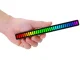 USB RGB LED šviesos juosta su garso reakcija, 18 režimų, juoda