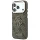Guess 4G & Big Resin Logo dėklas, skirtas iPhone 17 Pro Max / 18 Pro Max, rudas