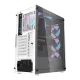 Kompiuterio korpusas Darkflash DK352 Plus + 4 ARGB ventiliatoriai, juodas ir baltas