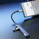 USB-C šotuvas Dudao A16T 4-in-1 į 4x USB-A, juodas