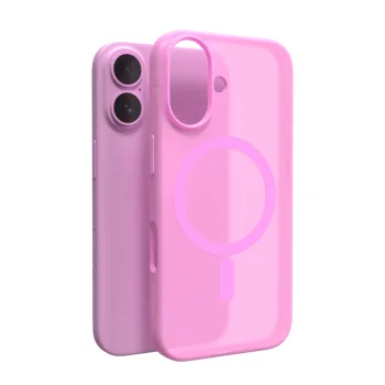 Puro Daylight MagSafe silikoninis dėklas iPhone 16, rožinis