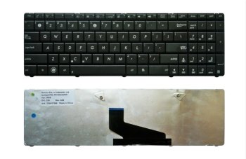 Asus K53, X53, N73, K73 nešiojamojo kompiuterio klaviatūra, juoda