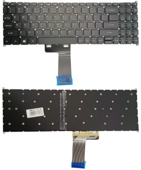 Acer Aspire 3 / 5 / Extensa klaviatūra su apšvietimu, juoda