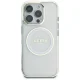 Guess dėklas iPhone 16 Pro Max telefonui IML Metal Colored Circle MagSafe, baltas