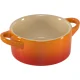 Mini troškintuvų rinkinys Le Creuset Stoneware 4 vnt., 0.25 l, raudonas