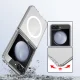 Dėklas Tech-Protect FlexAir Hybrid MagSafe skirtas Samsung Galaxy Z Flip 6 / 7 FE, skaidrus