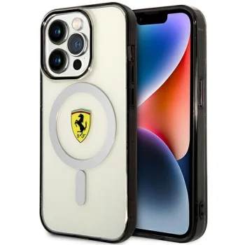 Ferrari Translucent MagSafe dėklas skirtas iPhone 14 Pro, skaidrus