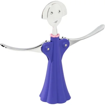 Alessi Anna G. AM01 DAZ Corkscrew, Silver/Blue