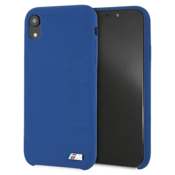 BMW Silicone M Collection dėklas iPhone Xr, mėlynas