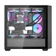 Kompiuterio korpusas Darkflash DS900WD su 4 ventiliatoriais, juodas