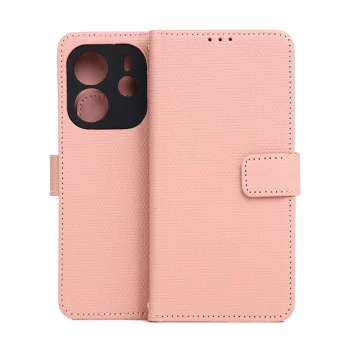Atverčiamas dėklas TFO Smart Triangle skirtas Xiaomi Redmi Note 14 4G, rožinis