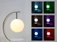 Mėnulio formos RGB naktinė lemputė su 10W belaidžiu įkrovikliu ir „Bluetooth“ garsiakalbiu
