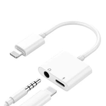 Lightning į 3.5 mm ausinių lizdo ir krovimo adapteris iPhone