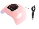 54W UV LED Nail Lamp Dryer for Gel Polish, 18 Beads, USB Powered, Pink