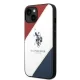 Apple iPhone 14 6.1\'\' US Polo Tricolor Embossed Case Cover (USHCP14SPSO3), White