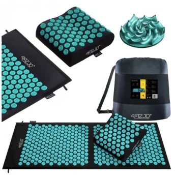 4FIZJO ERGO XL Acupressure Mat with Pillow, Blue
