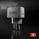 SBS universalus kelioninis adapteris Šveicarijai (J tipas), baltas