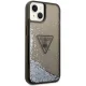 Guess Liquid Glitter Palm dėklas, skirtas iPhone 14 6.1\", juodas