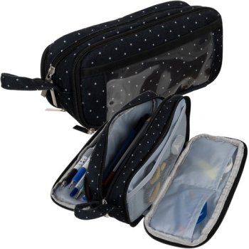 Maaleo 00024511 Triple Pencil Case, Black