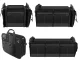 Large Car Trunk Organizer, Foldable with Pockets and Straps, Black