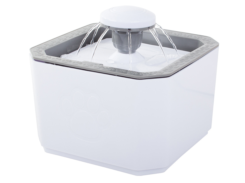 Automatinė gertuvė - fontanas katėms ir šunims, balta, 2.5L