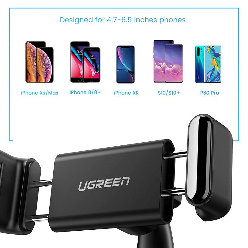 Ugreen LP189 Car Phone Holder with Dashboard Clip, Black