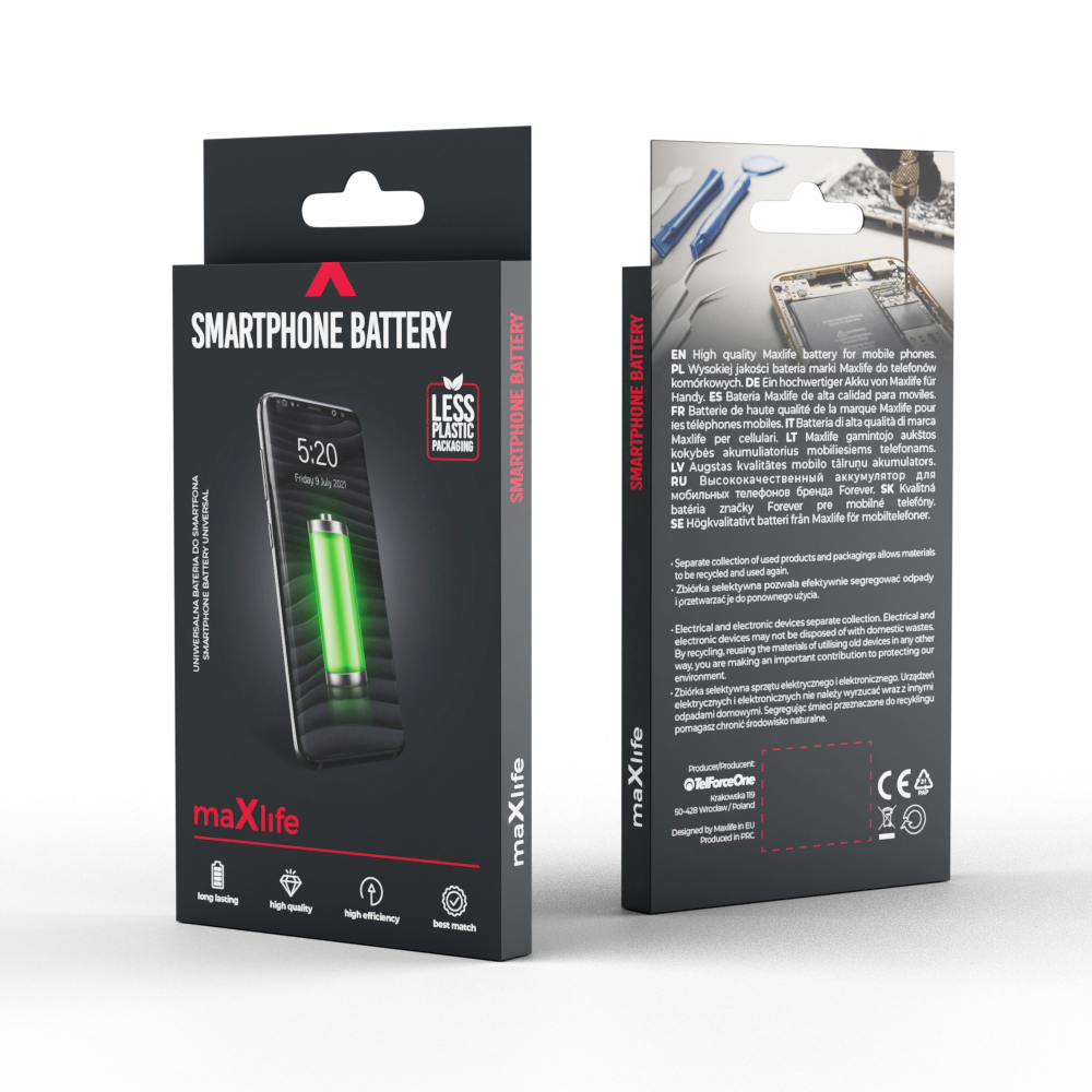Maxlife Battery for iPhone 7 Plus, 2900mAh