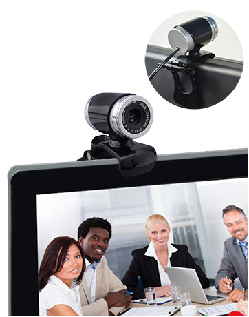 VAKOSS WS-3355 Webcam Laptop PC Camera with Microphone, Black
