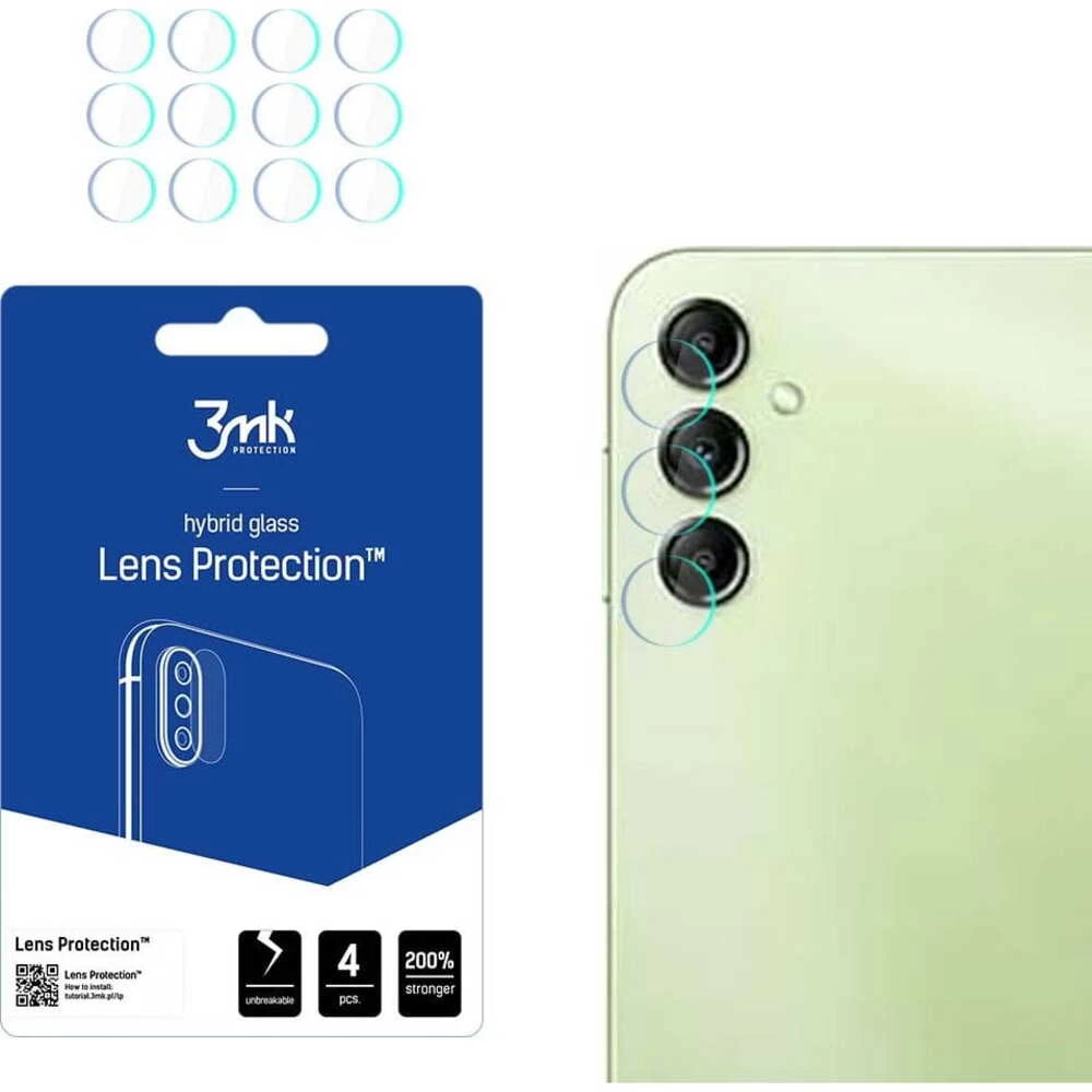3mk Lens Protection Samsung Galaxy A14 / A14 5G kameros stiklas