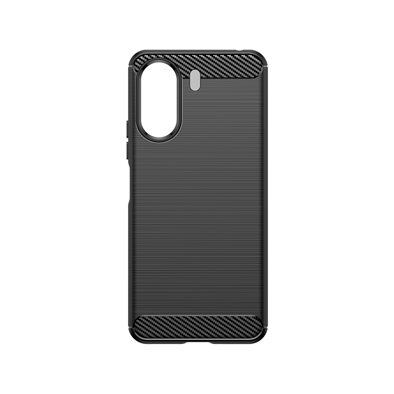 Carbon Case dėklas Xiaomi Redmi 13C, juodas