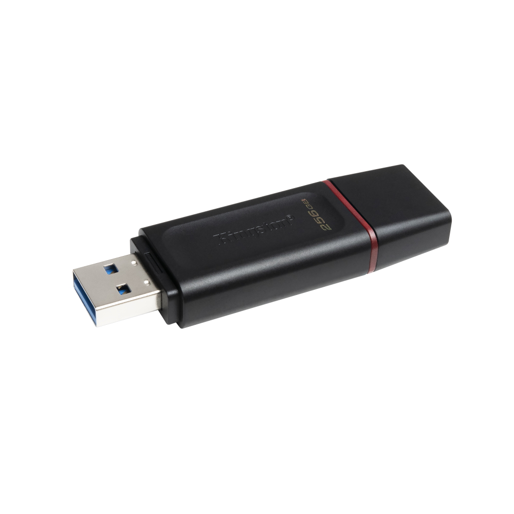 USB atmintinė Kingston DataTraveler Exodia 256GB USB 3.2, juoda/raudona