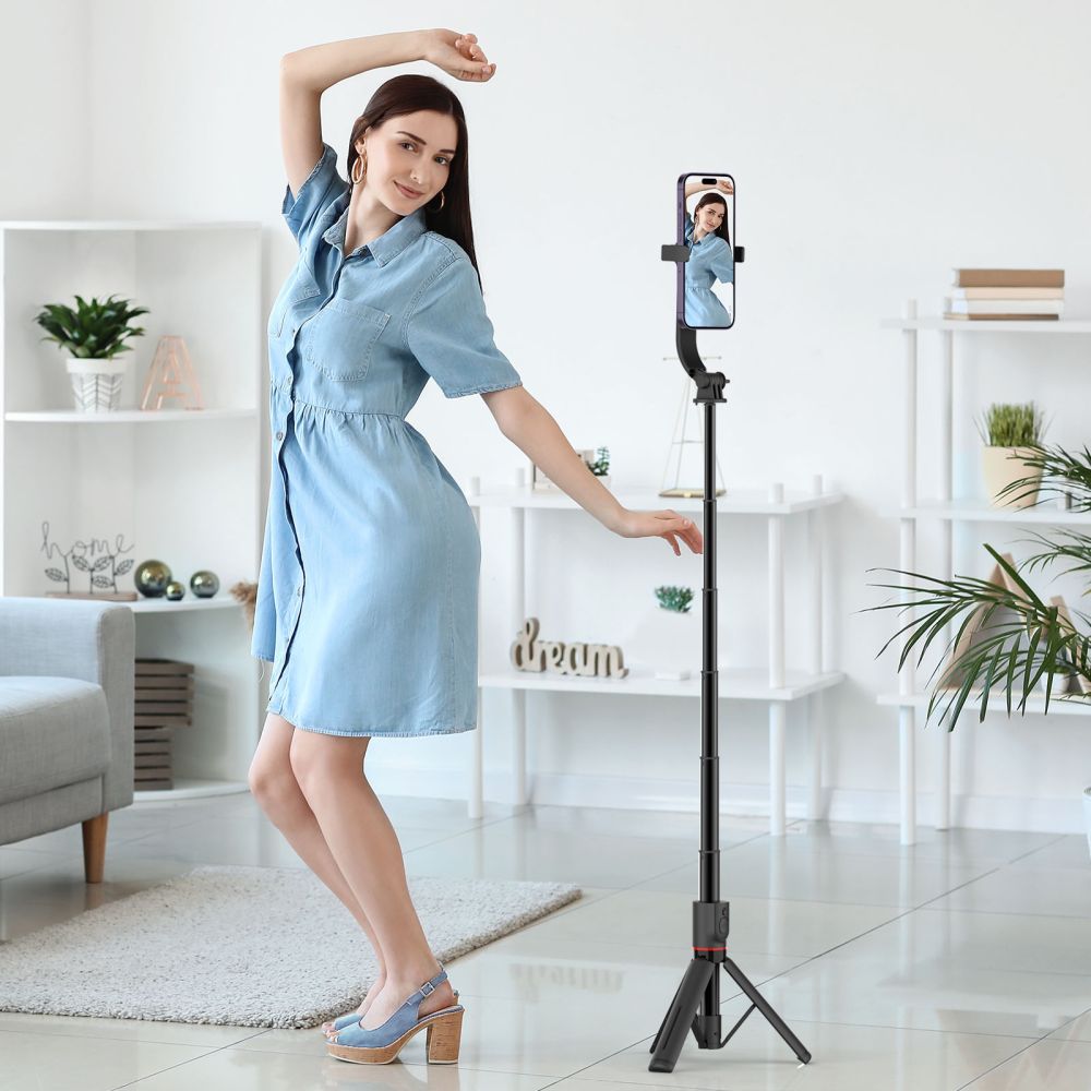 Tech-Protect L04S Magsafe Bluetooth Selfie Stick with Tripod, Black