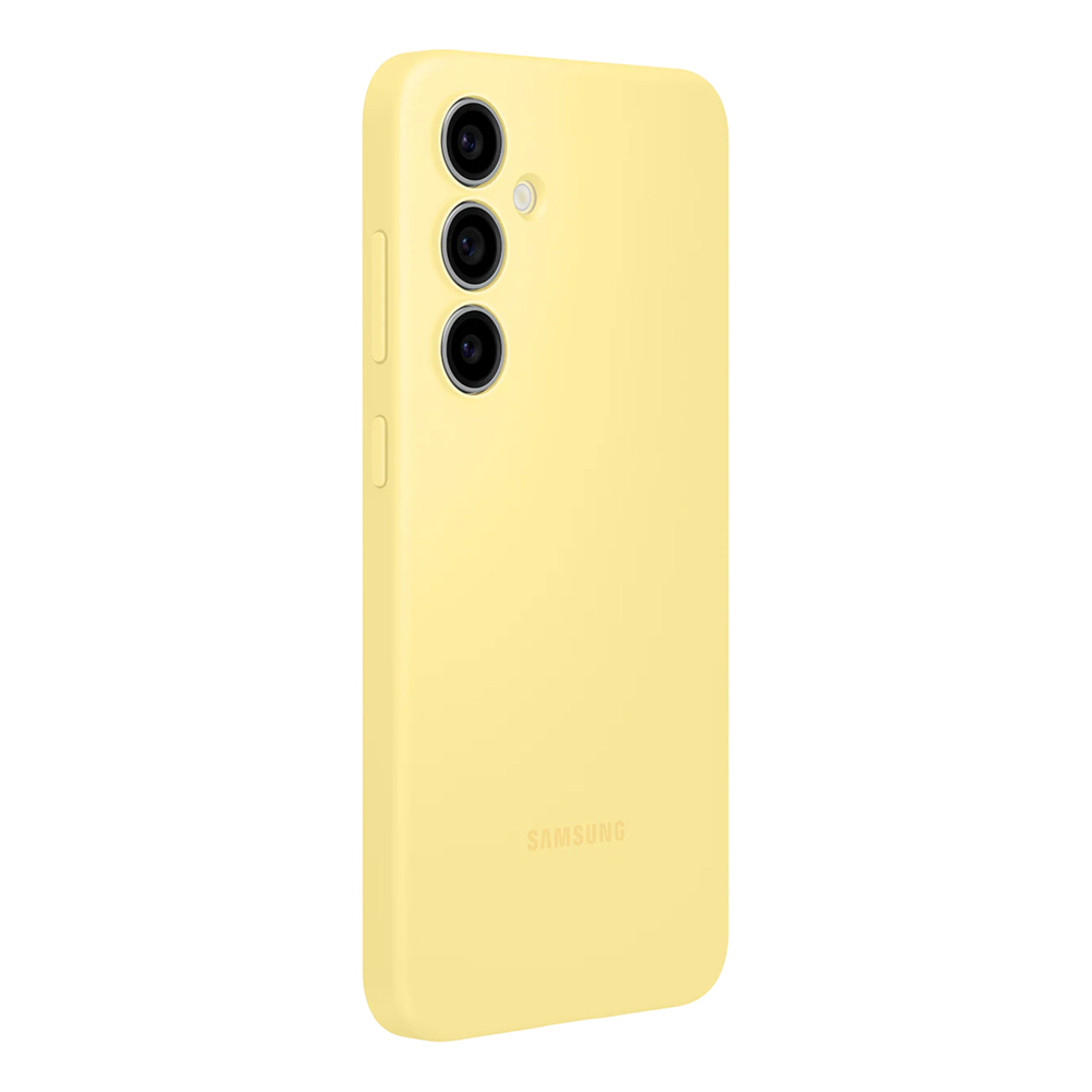 Original Samsung Galaxy S24 FE ( SM-S721B/DS ) Silicone Cover Gel Case, Yellow (EF-PS721CYEGWW)