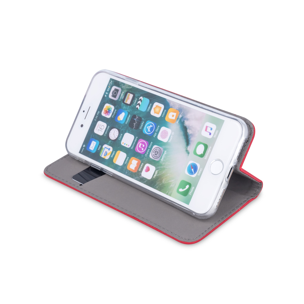 Samsung Galaxy S25 Ultra ( SM-S938 ) Smart Magnetic Case Cover Stand, Red