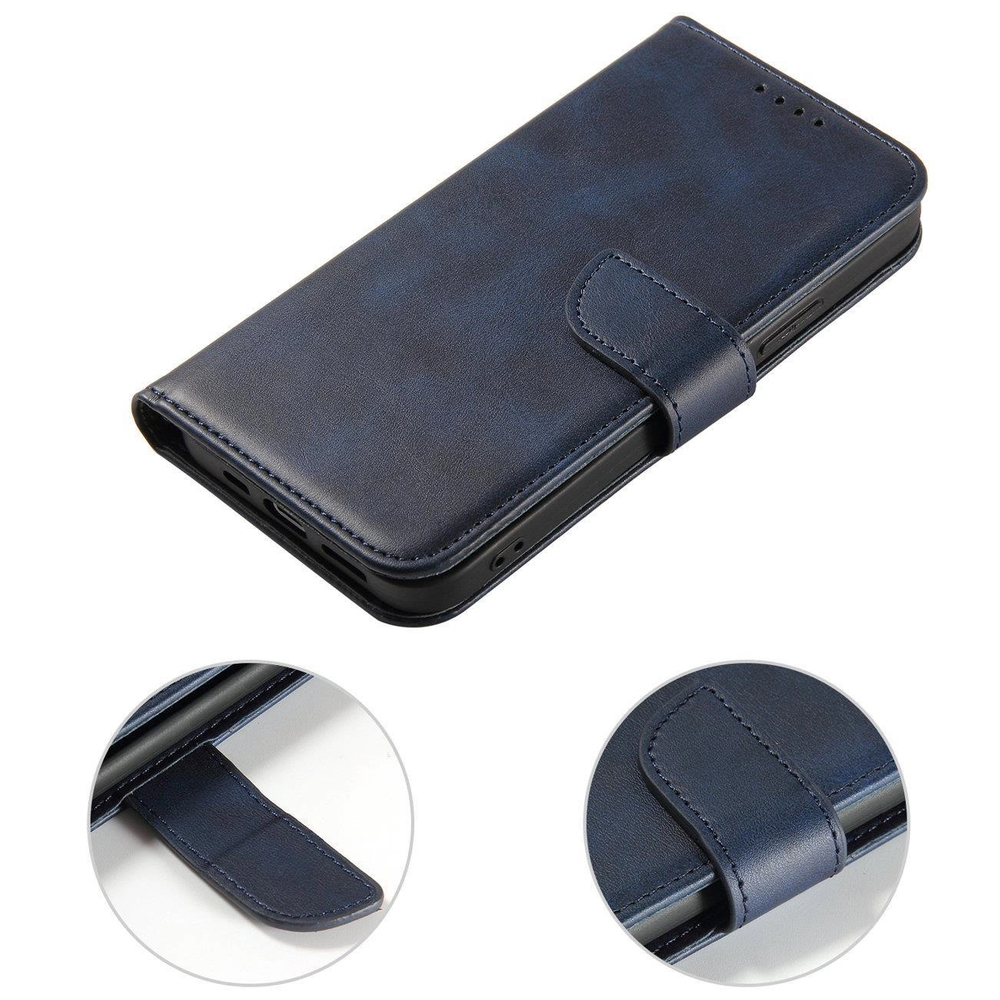 Magnet Case knygutės tipo dėklas Samsung Galaxy S25+ telefonui, mėlynas