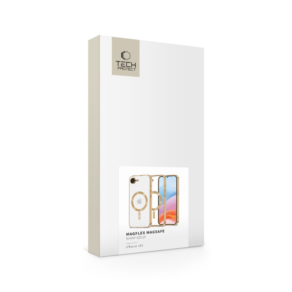 Tech-Protect MagFlex MagSafe dėklas iPhone 16e / 17e, Auksinis