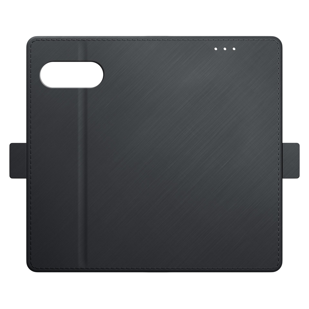 Google Pixel 9a dėklas-knygutė 3MK Wallet Case, juodas