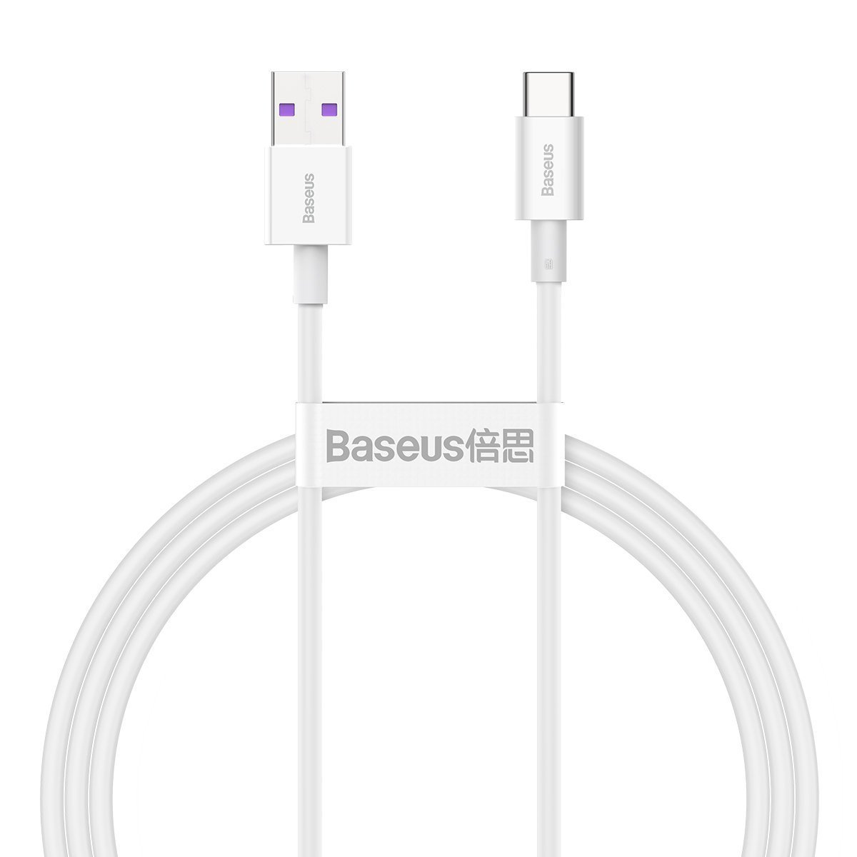 Baseus Superior Series USB to USB Type C Data Charging Cable, 66W, 1m, White