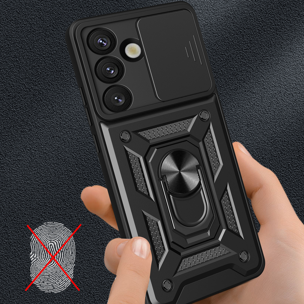 Hurtel Google Pixel 9 Pro XL / 10 Pro XL Case Hybrid Armor Camshield, Black