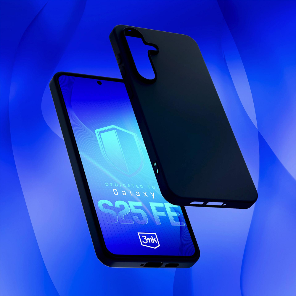 3Mk Protection Matt Case dėklas, skirtas Samsung Galaxy S25 FE, juodas