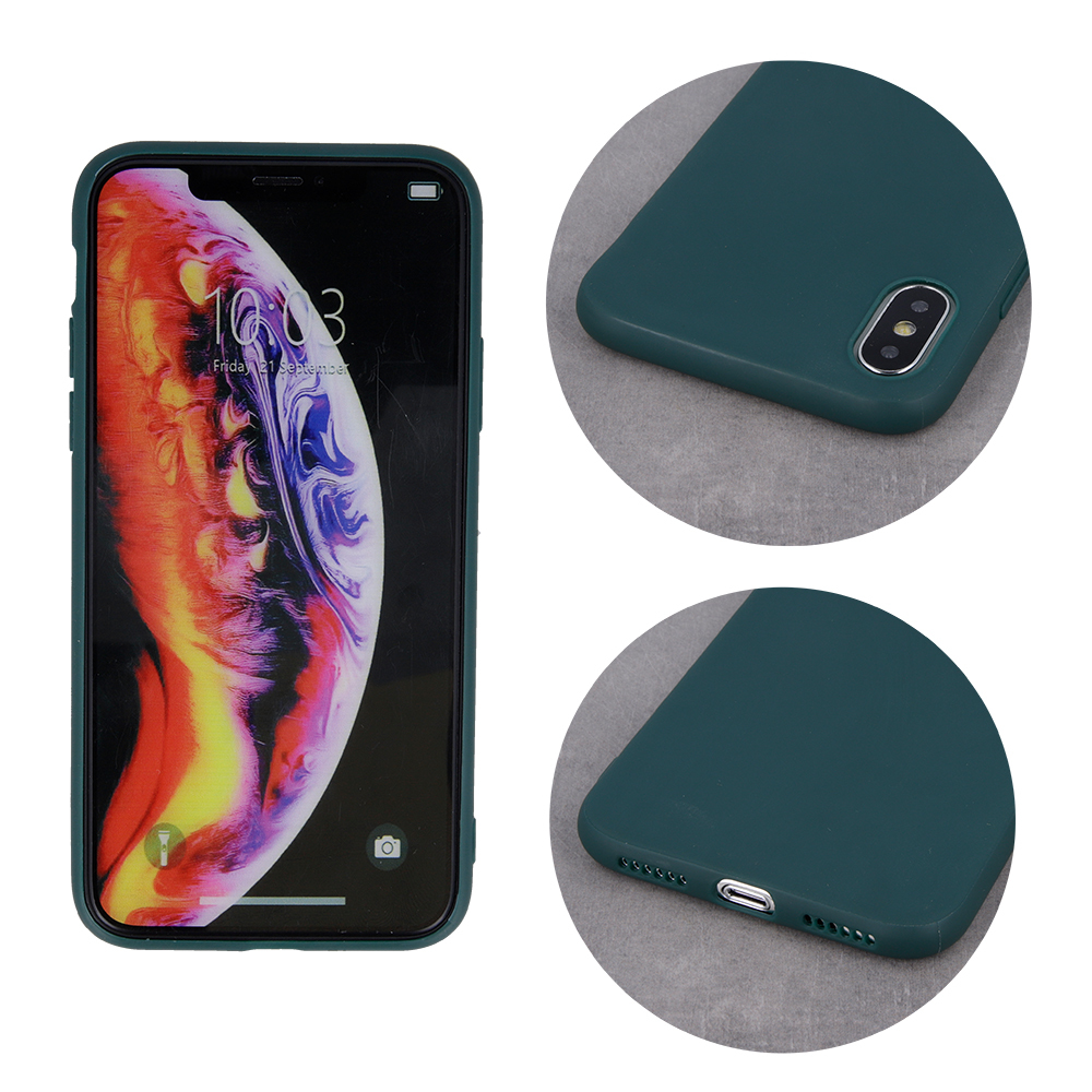 TFO iPhone 17 dėklas Matt TPU, tamsiai žalias