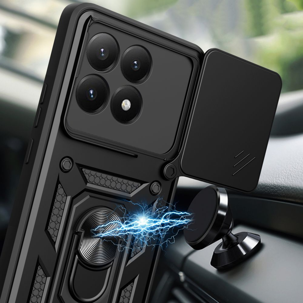 Tech-Protect CamShield Pro dėklas, skirtas Xiaomi 15T, juodas