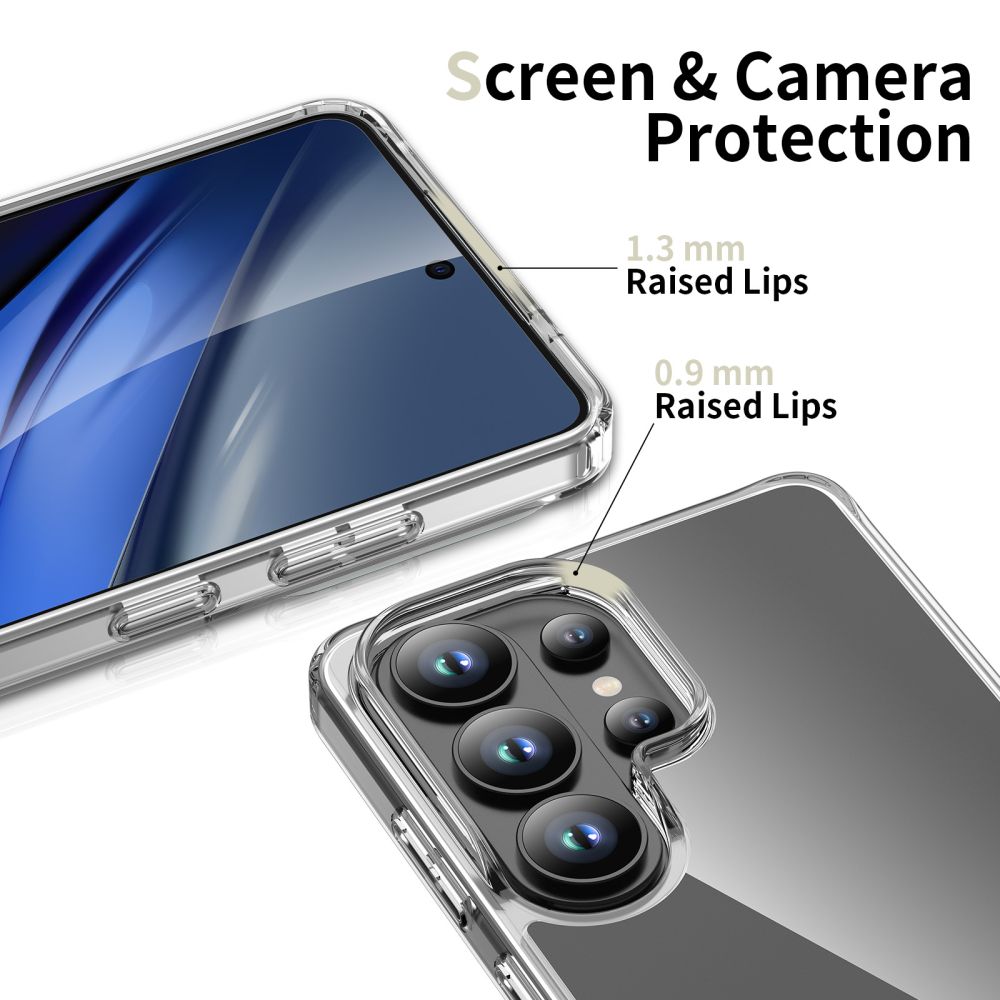 Tech-Protect FlexAir Hybrid dėklas, skirtas Samsung Galaxy S26 Ultra, skaidrus
