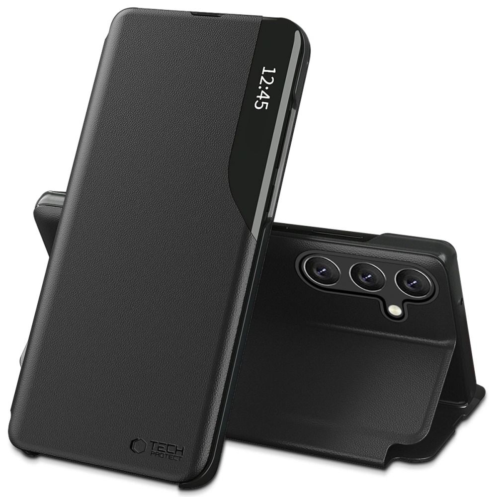 Tech-Protect Samsung Galaxy A37 5G Smart View Wallet Case, Black